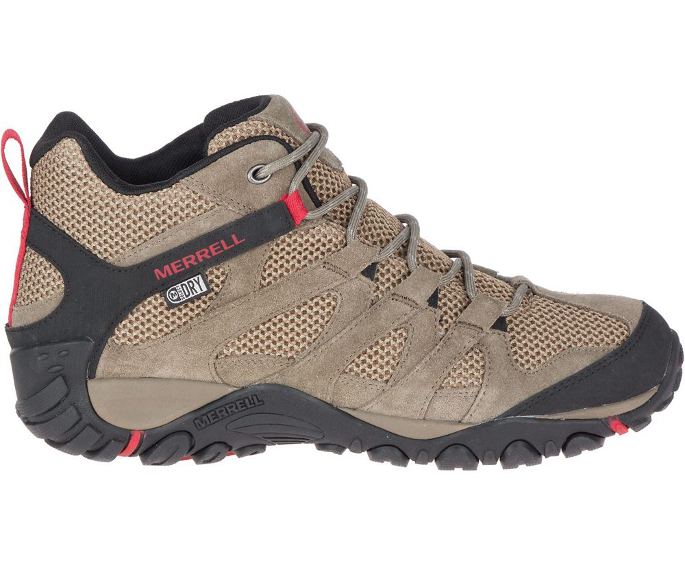 Merrell Hiking Boots Brown - Alverstone Mid Waterproof - Mens 13CLJGZYK